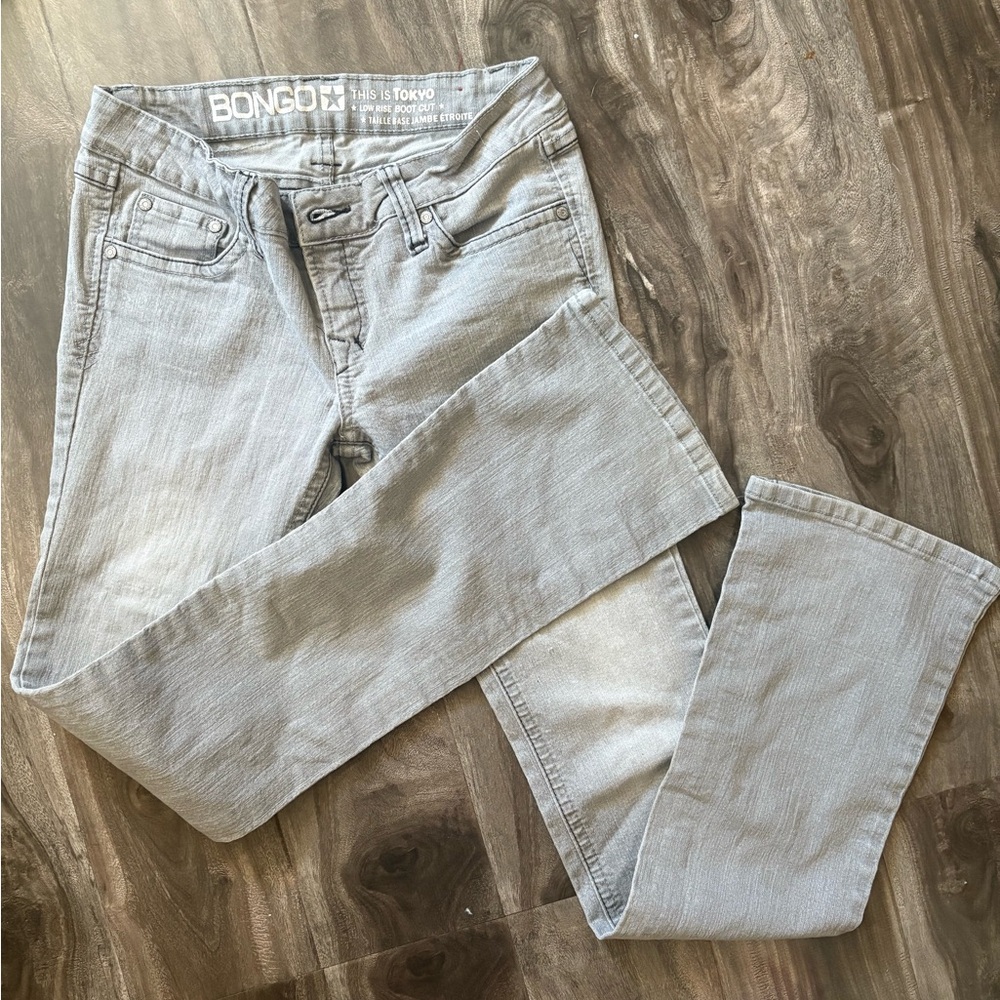 BONGO Light Gray Denim Pants